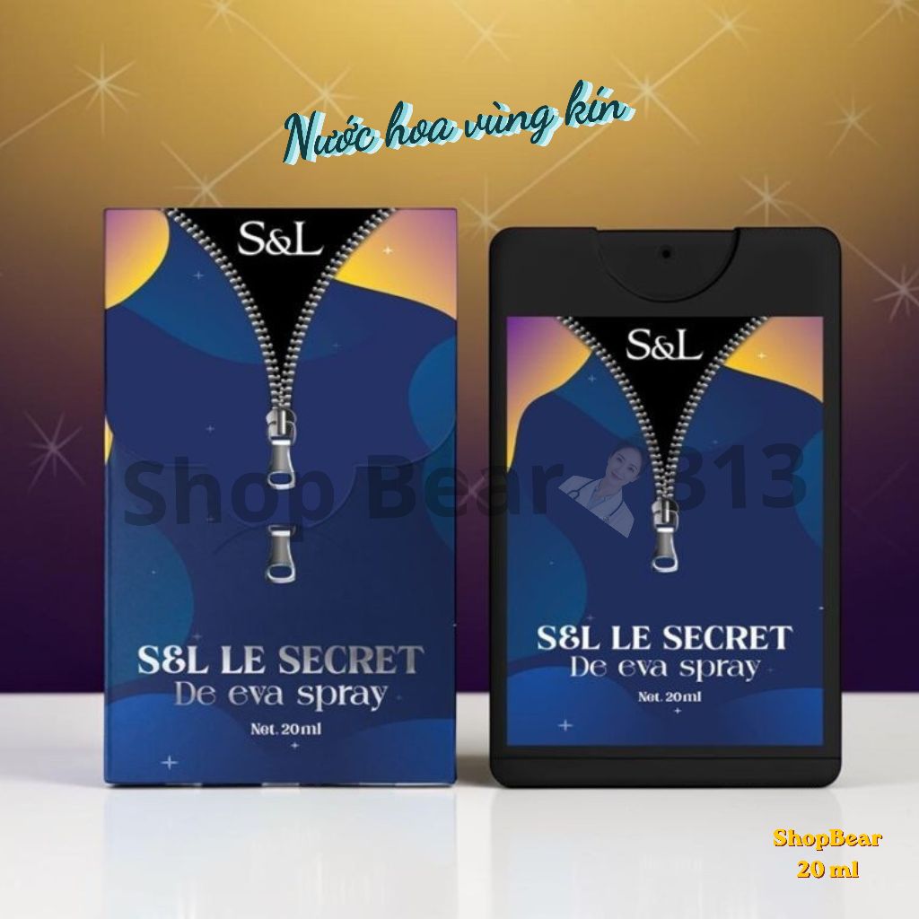 Nước hoa thơm mát vùng kín S&L Le Secrect De Eva Spray 20ml (tem cào chính hãng)