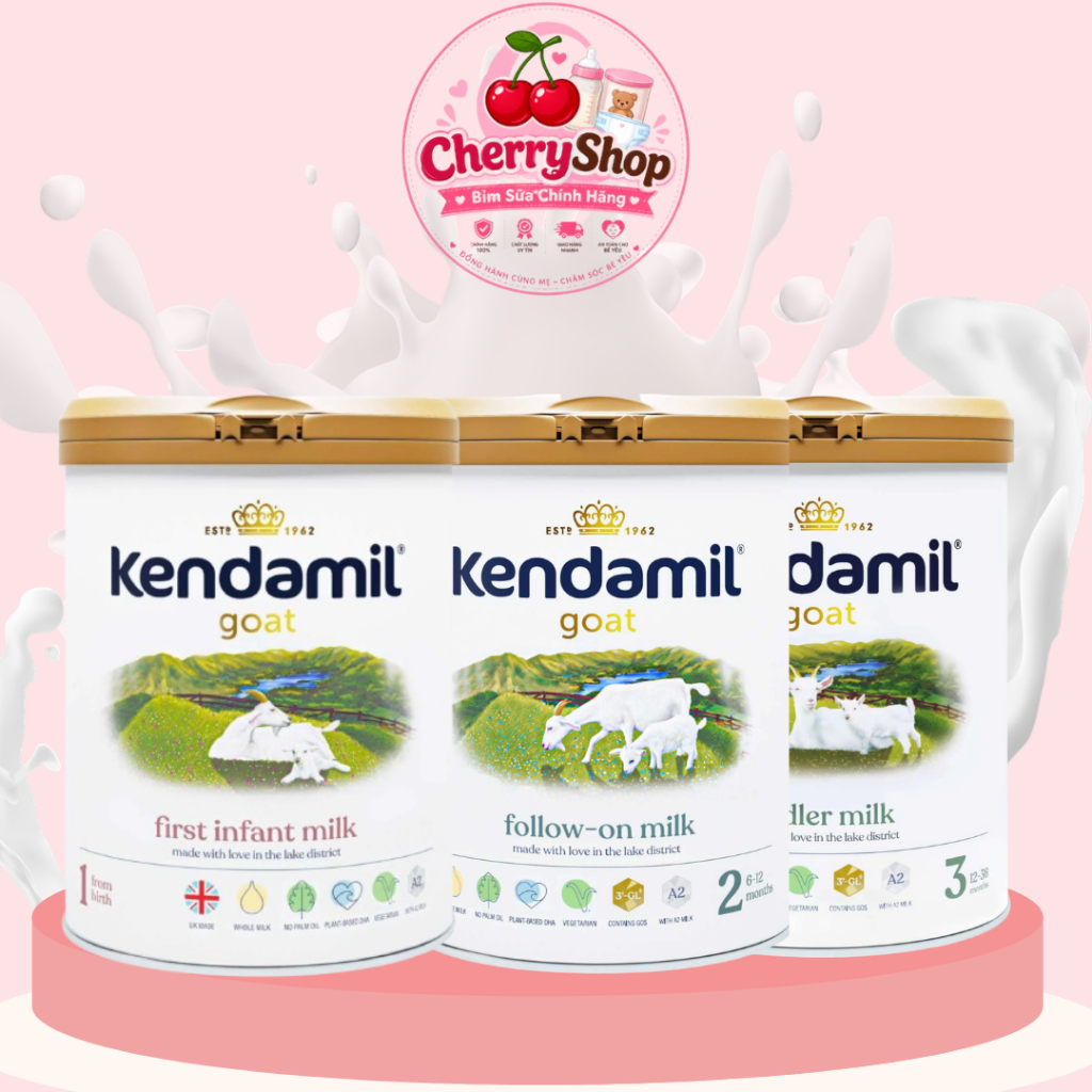 Sữa Dê Kendamil Goat số 1,2,3 Chính Hãng Anh Quốc - Lon 800g