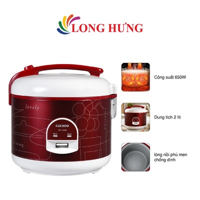 Nồi cơm điện nắp gài Cuckoo 2 lít CR-1122 - Hàng chính hãng