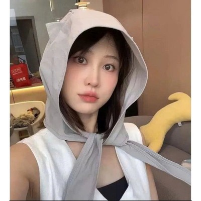 [Gift] Mũ trùm đầu tiện ích - chống nắng, bảo vệ tóc khi đi phương tiện công cộng