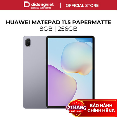 Máy Tính Bảng HUAWEI MatePad 11.5 Wifi PaperMatte 8GB | 256GB - Hiệu Suất Như PC, Pin 10.100 mAh - Hàng Chính Hãng