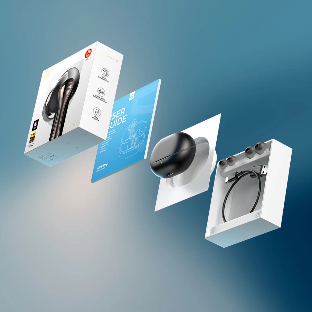 Tai nghe True Wireless SoundPEATS Air5 Pro ANC 55dB | LDAC Le Audio | APTX Lossless Bluetooth 5.4 | BigBuy360 - bigbuy360.vn