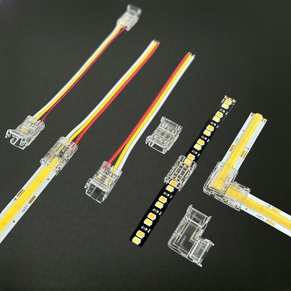 Kẹp LED Dây Dán 8mm - Kẹp Cob 8mm - Nối Thẳng Cob 8mm - Nối Góc Cob 8mm