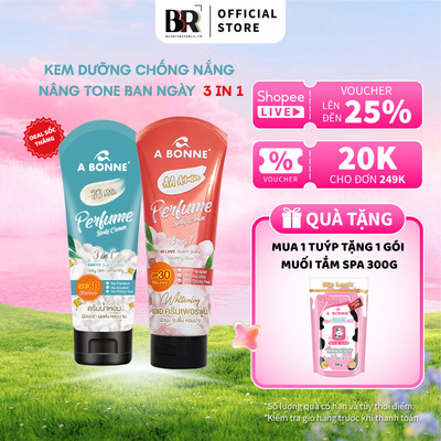 [MUA 1 TẶNG QÙA] Kem Dưỡng Thể Trắng Da & Chống Nắng Hương Nước Hoa A Bonne'SPF30+ Nâng Tone Ban Ngày 200g