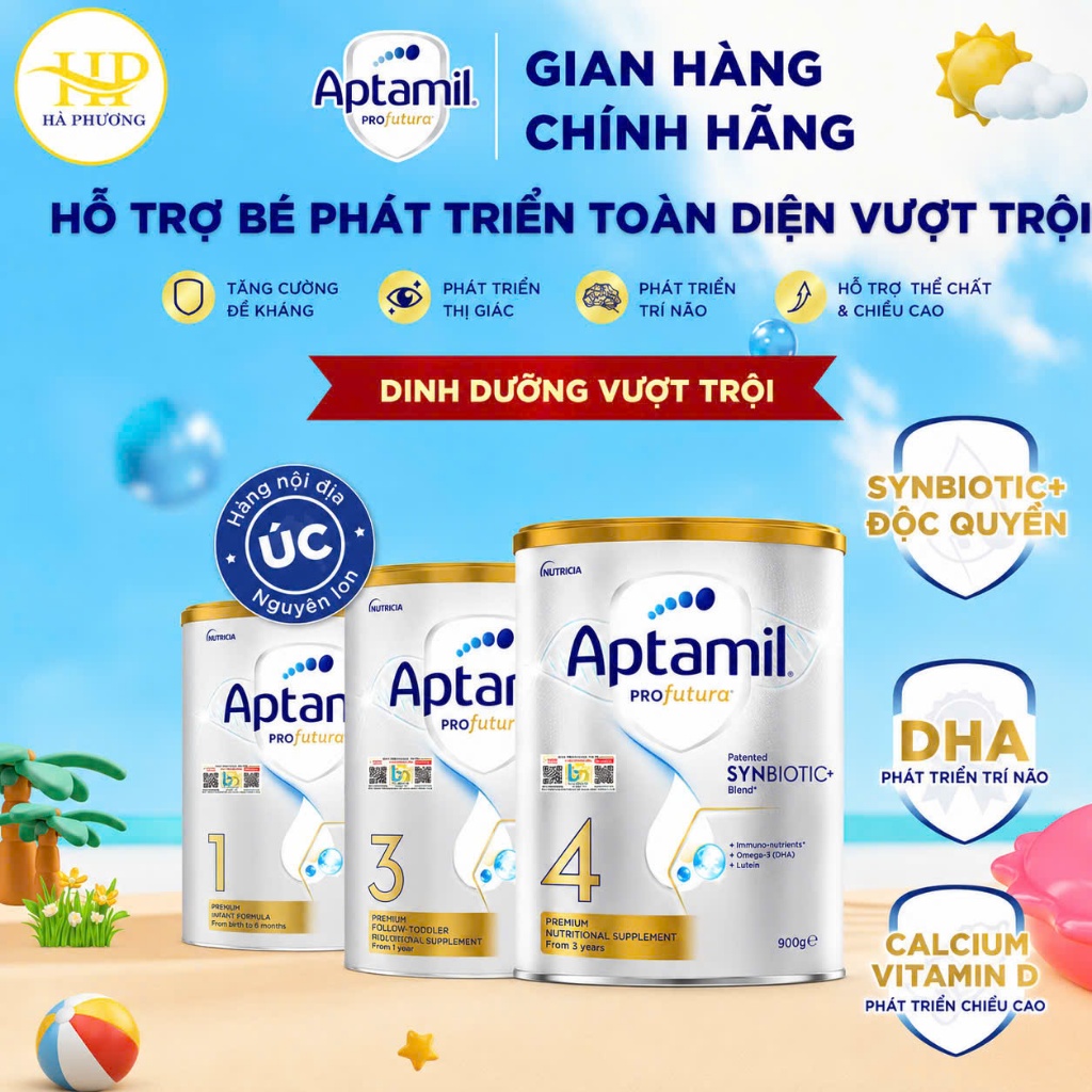 [Tem Bắc Nam] Sữa Aptamil Profutura (Aptamil Pro) Úc Số 1/2/3/4  - Giúp Bé Phát Triển Toàn Diện