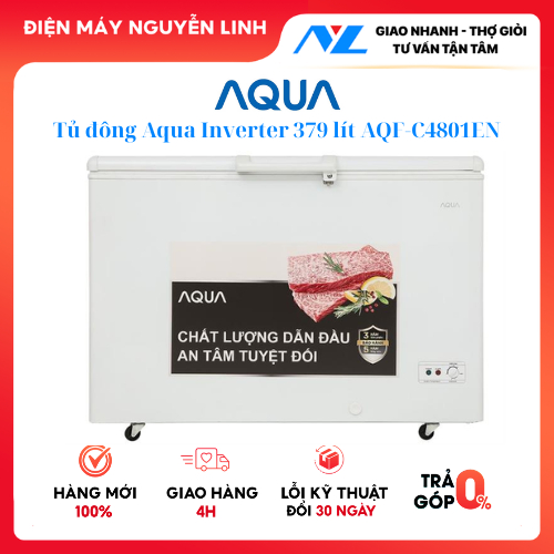 Tủ đông Aqua Inverter 379 lít AQF-C4801EN