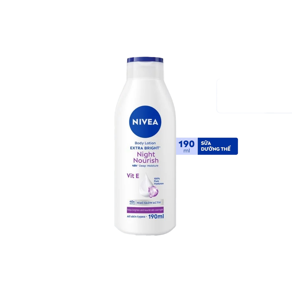 Sữa Dưỡng Thể NIVEA Dưỡng Sáng Mịn Da Ban Đêm (350 ml)
