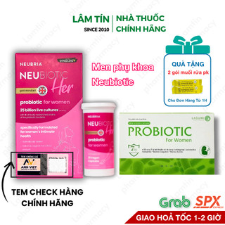 Viên Uống Phụ Khoa, Men Vi Sinh Vùng Kín NEUBIOTIC HER và LAVIMA BIOTIC, Giảm Khí Hư, Ngứa Rát Cô Bé Chính Hãng