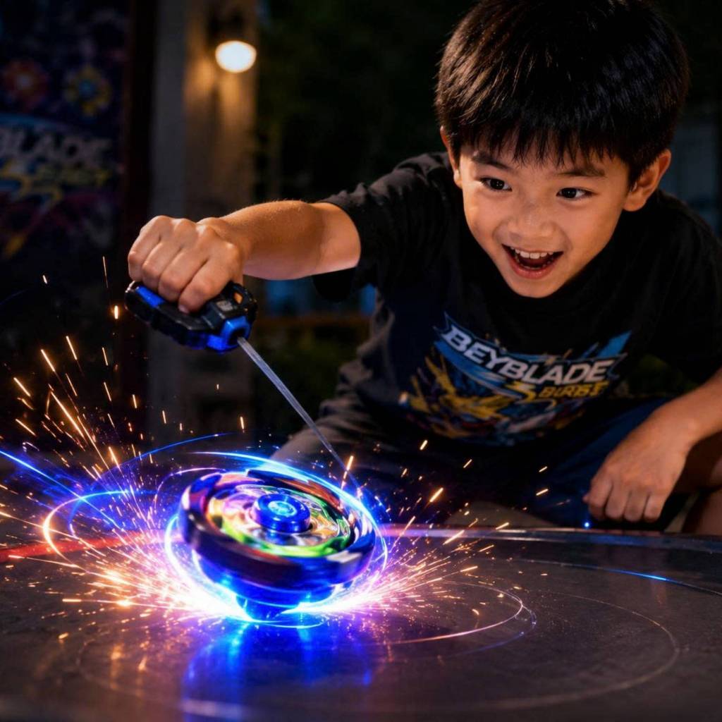 Con Quay Đánh Lửa Con Quay Nado Xẹt Lửa Vô Cực Spinner Phát Sáng Gyroscope Đồ Chơi Con Xoay Trẻ Em