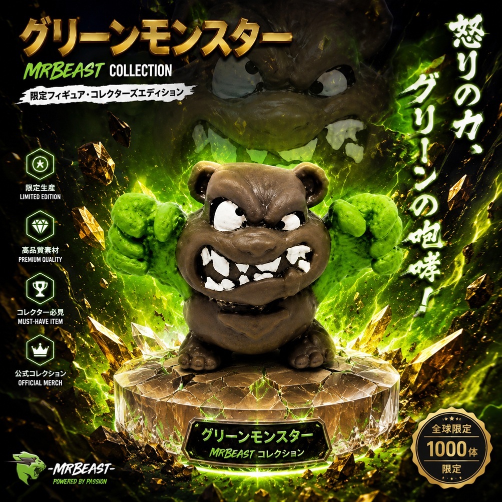 Mô hình dẻo chính hang Grizzly Grouch dòng MrBeast Lab Swarms 2186 17