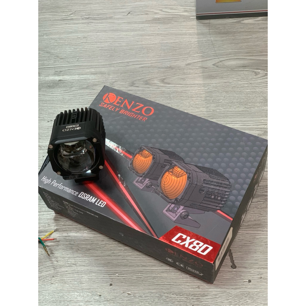 Đèn trợ sáng Kenzo CX80 (giá 1 cái) - H2 Motocare