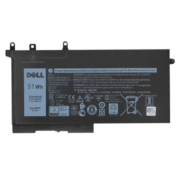 Pin laptop Dell Latitude 5280 5290 93FTF 51Wh 3 cell
