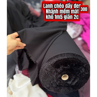 Vải Lanh cotton - Lanh xước - Mát -Mềm Mịn