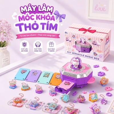 Bộ Đồ Chơi Handmade, Kèm 1 Máy Lắp Ghép, Đồ Chơi Tự Làm Siêu Đáng Yêu,Đa Dạng Hình Dán, Quà Tặng Hot Cho Bé Gái