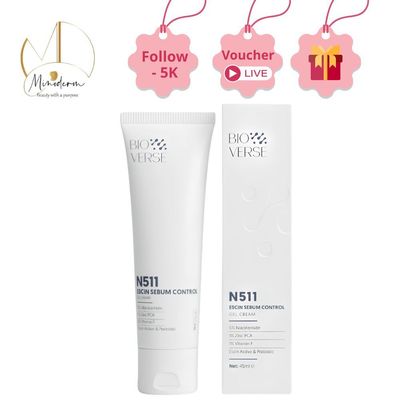 Gel dưỡng ẩm Bioverse N511 Escin Sebum Control Gel Cream hỗ trợ kiểm soát dầu nhờn, làm dịu da mụn