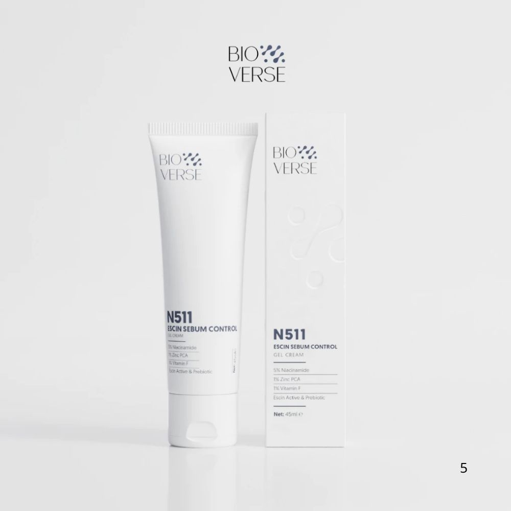 Ảnh 6 của Gel dưỡng ẩm Bioverse N511 Escin Sebum Control Gel Cream hỗ trợ kiểm soát dầu nhờn, làm dịu da mụn