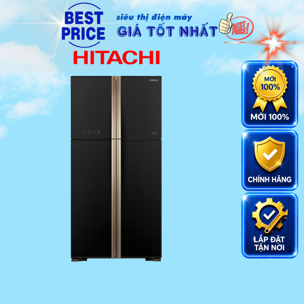 R-FW650PGV8(GBK) - Tủ lạnh Hitachi Inverter 509 lít Multi Door - Hàng chính hãng R-FW650PGV8 GBK