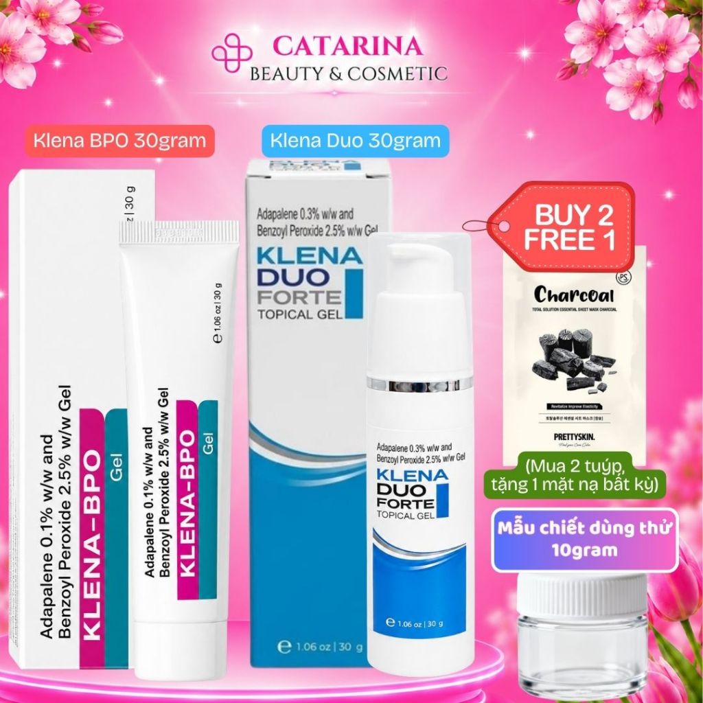 Klena BPO 30gram | Klena DUO 30gram | Gel dưỡng hỗ trợ giảm mụn ẩn, mụn trứng cá sưng viêm