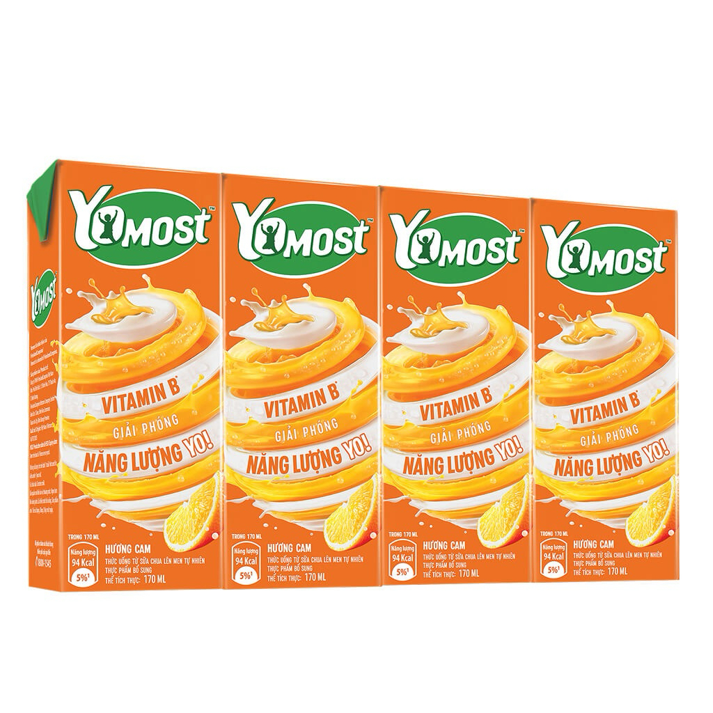 Sữa Yomost Hương Cam 170ml