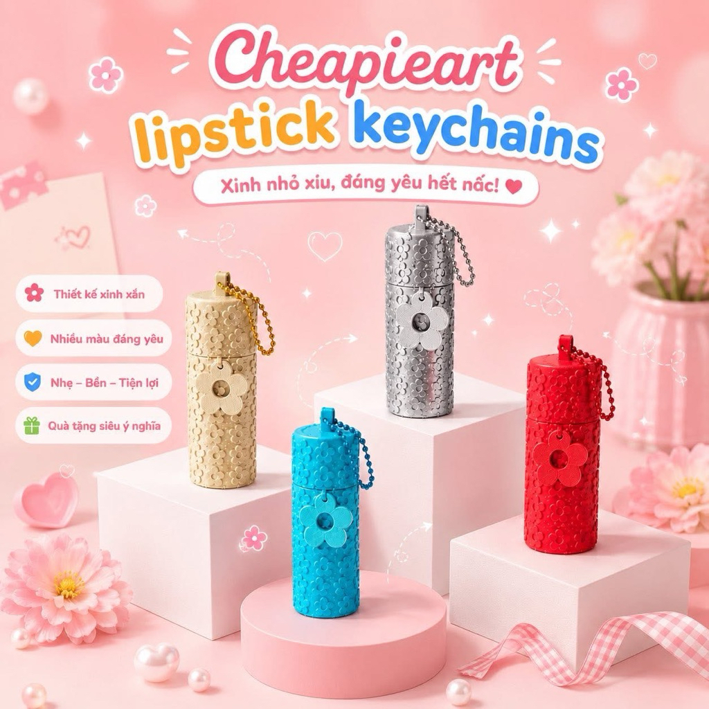 lipstick keychain