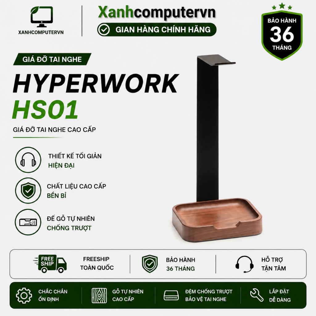 [Premium Collection] Giá đỡ tai nghe HyperWork | HS01