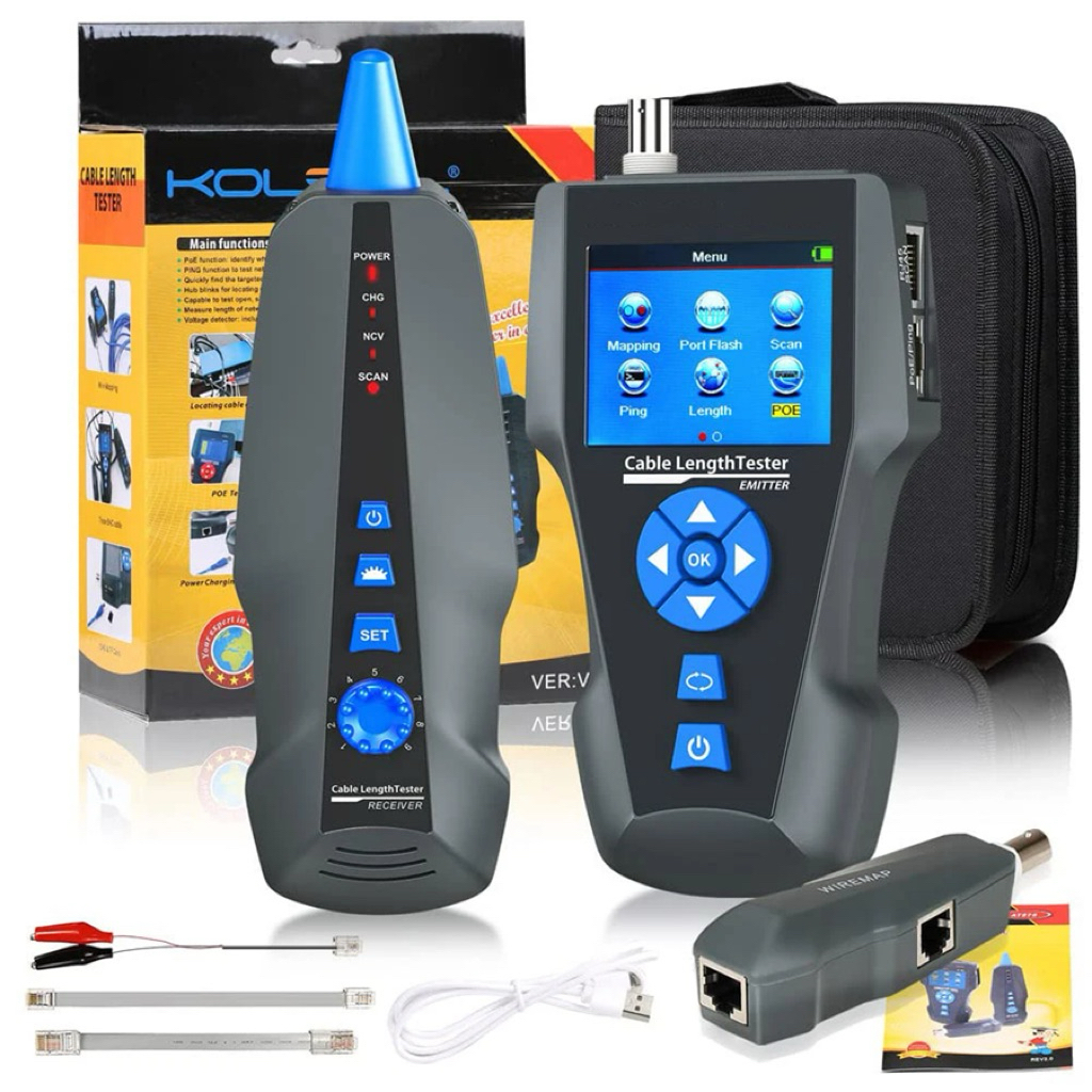 Máy Test Mạng Noyafa NF-8601S Test RJ45 RJ11 BNC PoE PING Đo Chiều Dài Cáp Dò Cáp