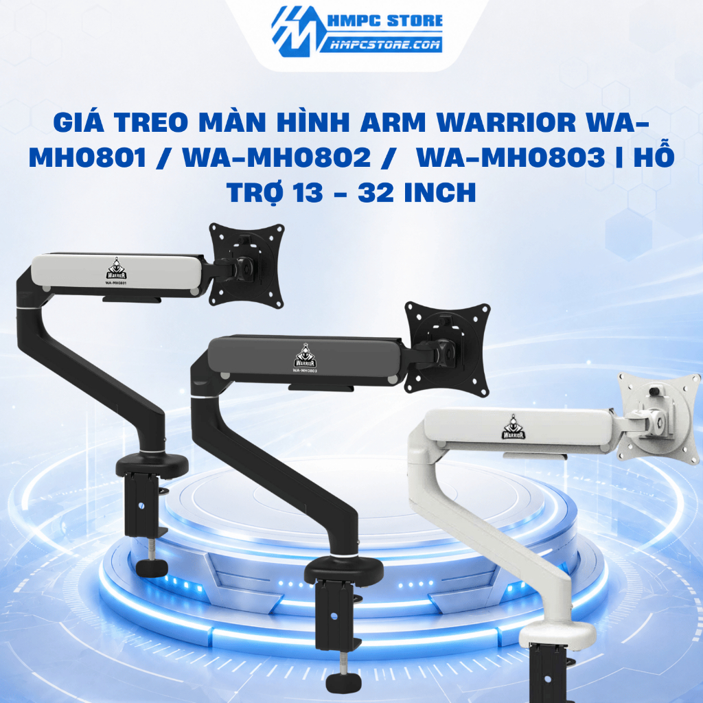Giá treo màn hình Arm Warrior WA-MH0801 / WA-MH0802 /  WA-MH0803 | Hỗ trợ 13 - 32 Inch, BH 12 tháng