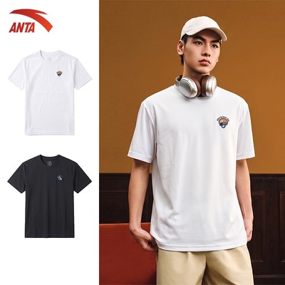 ANTA Nam nữ Skateboard Culture Áo thun T-Shirt Áo Phông Thời Trang Form Thoải Mái 1526B1132