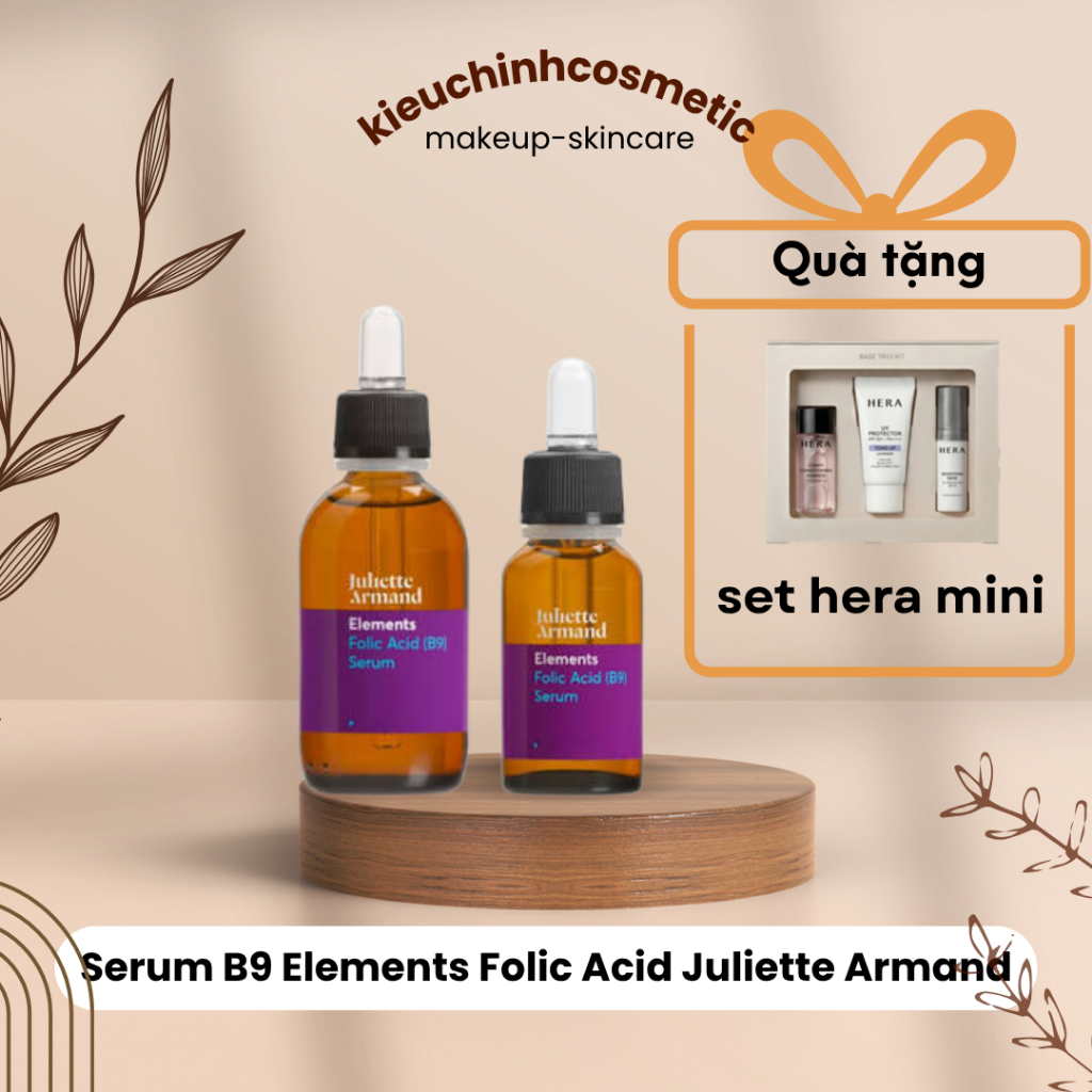 (Hàng công ty) Serum B9 Elements Folic Acid Juliette Armand | Tinh chất phục hồi, dịu da, giảm kích 