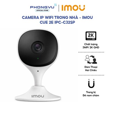 Camera Wifi Imou Cue 2E C32SP (3MP 2K) QHD - Đàm Thoại 2 Chiều - AI Phát Hiện Người - Bảo Hành 24 Tháng