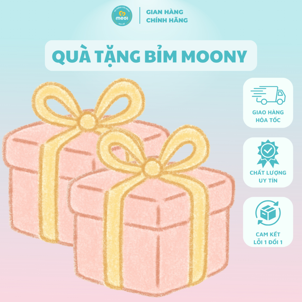 (Quà tặng hóa đơn) Quà tặng khi mua Bỉm, Tã Moony