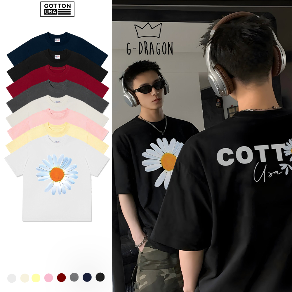 Áo Thun Relaxed Fit CottonUSA Vietnam "Floral Design For VIP Daisy Flower" - NT620NT