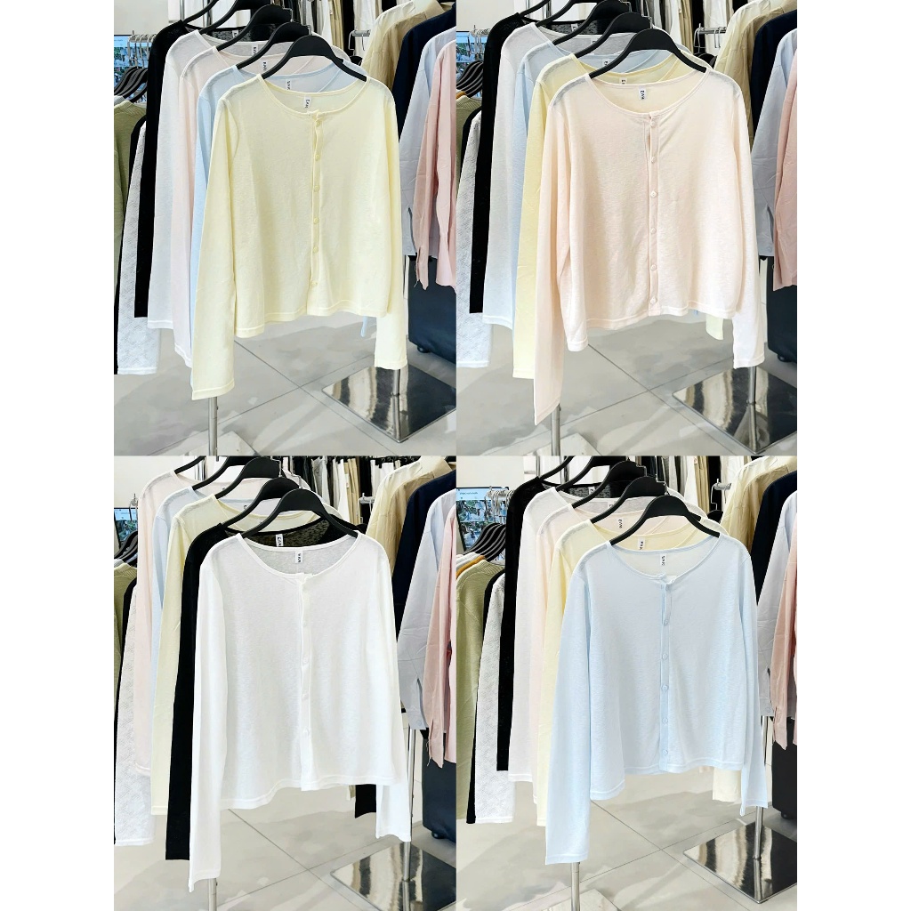 (ẢNH OLDSCHOOL) Áo khoác cardigan thun giấy cúc cài A3738 Shiro Cardigan. | BigBuy360 - bigbuy360.vn