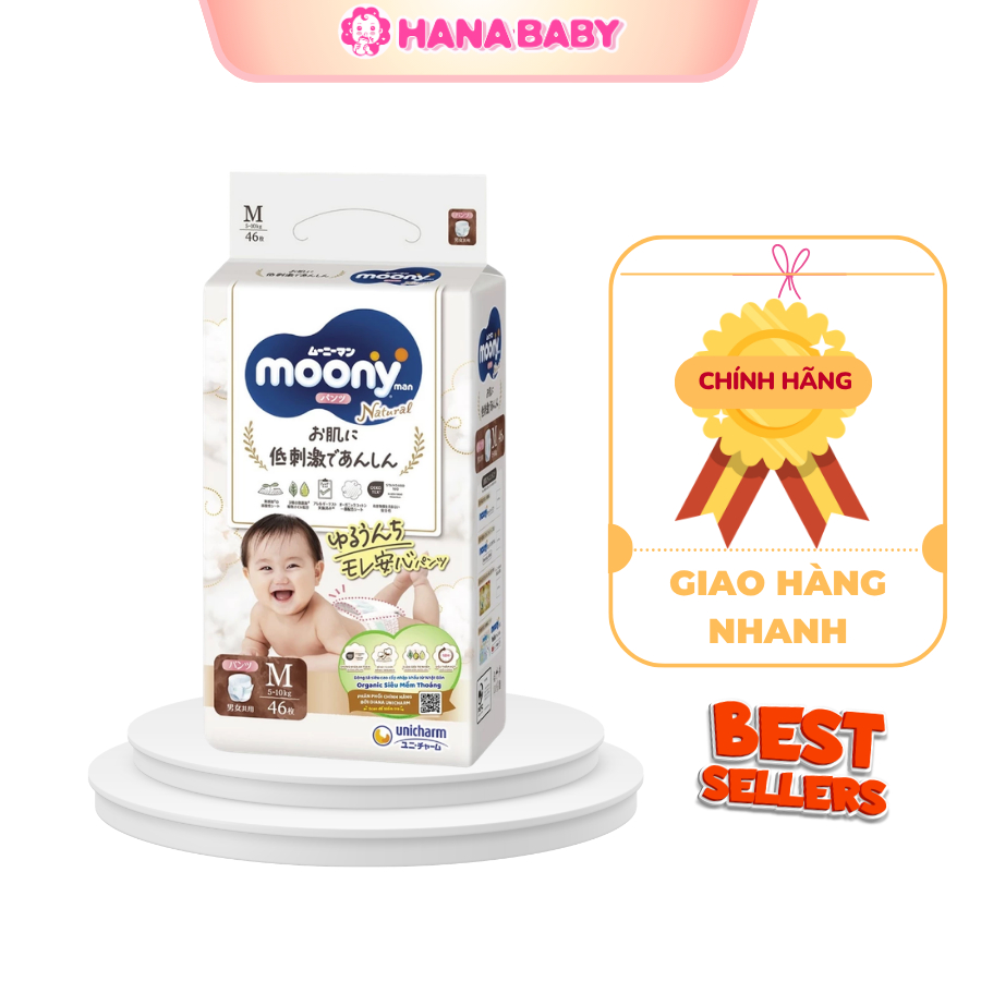Bỉm Moony Dịu Nhẹ,  Moony Natural, Moony trắng. Bỉm dán, bỉm quần siêu cao cấp đủ size cho Bé Yêu.