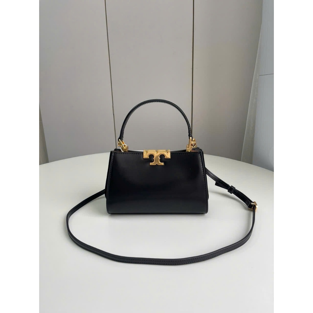 Túi Burch Eleanor Mini Pebbled đen