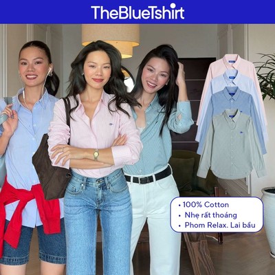 TheBlueTshirt - Áo sơ mi phom relax cho nữ - Áo Daily Shirt - Women