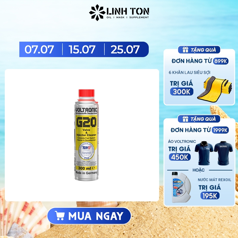 Phụ gia vệ sinh hệ thống xăng Voltronic G20 Valve and Injector Cleaner