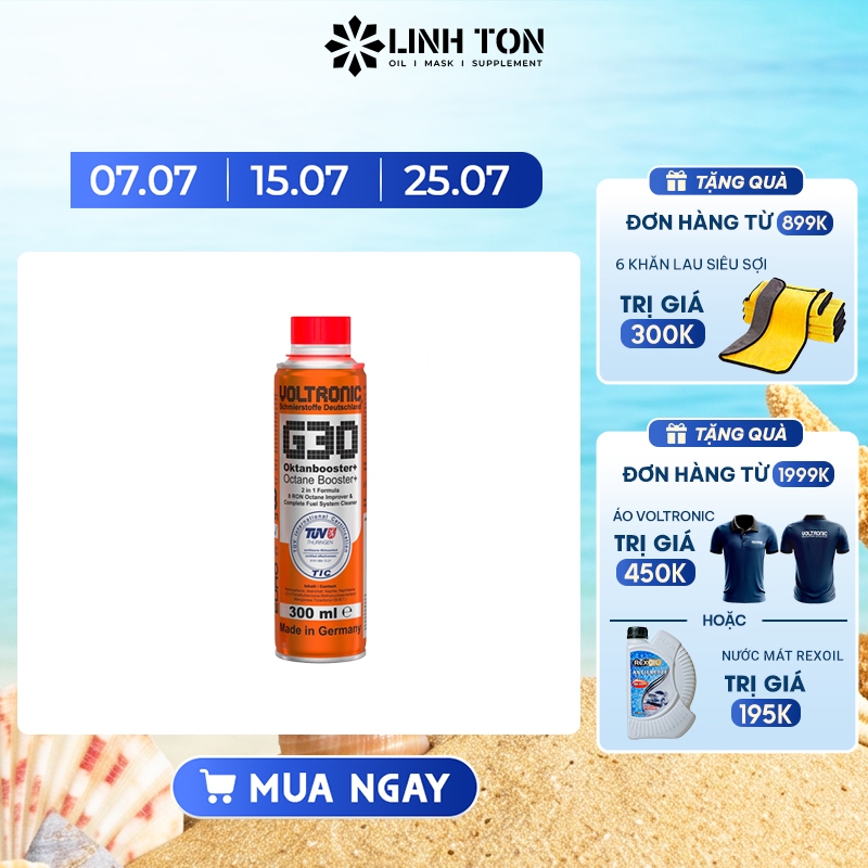 Phụ gia xăng Voltronic G30 Octane Booster+