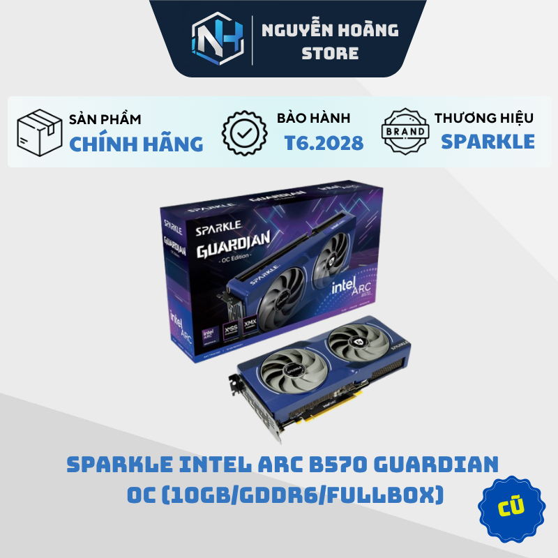 VGA card màn hình SPARKLE Intel Arc B570 GUARDIAN OC 10GB Cũ