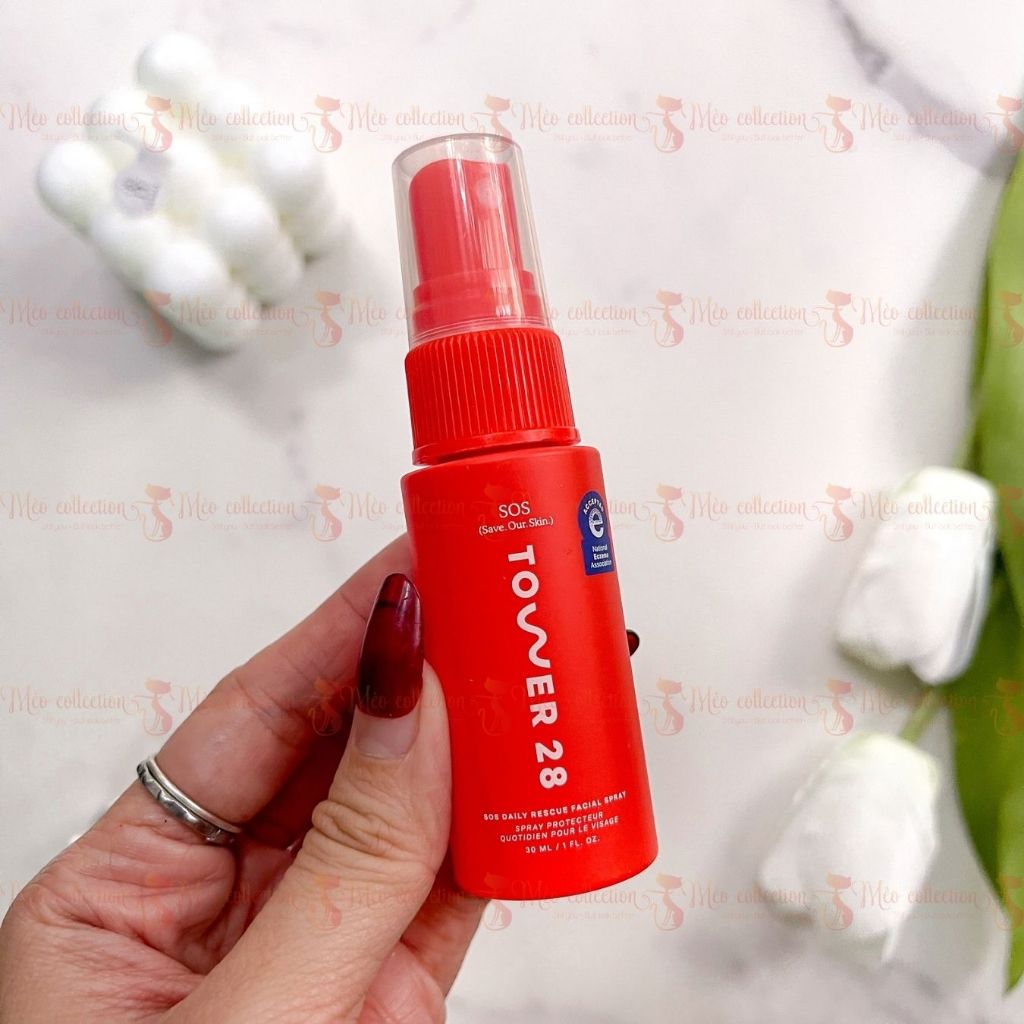 Xịt khoáng chăm sóc da Tower 28 Beauty - SOS Spray mini 30ml