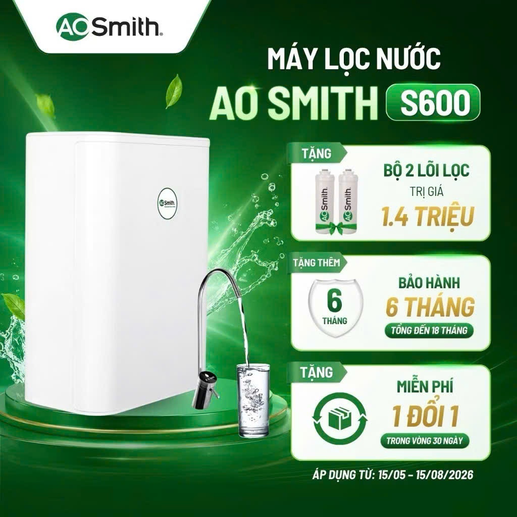 Máy Lọc Nước RO A.O.Smith aosmith S600