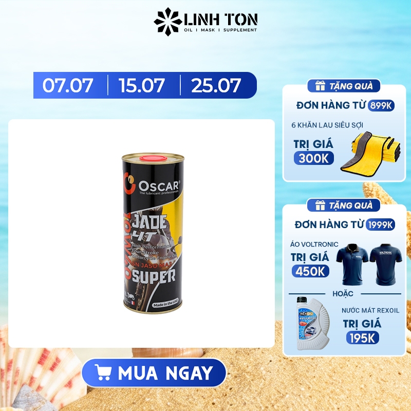 Nhớt nhập khẩu tổng hợp xe số và công tay Oscar Jade 4T Super 10w40