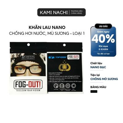 Khăn nano lau kính chính hãng loại 1 KAMI NACHI - Chống bám hơi nước, chống mờ sương cho kính