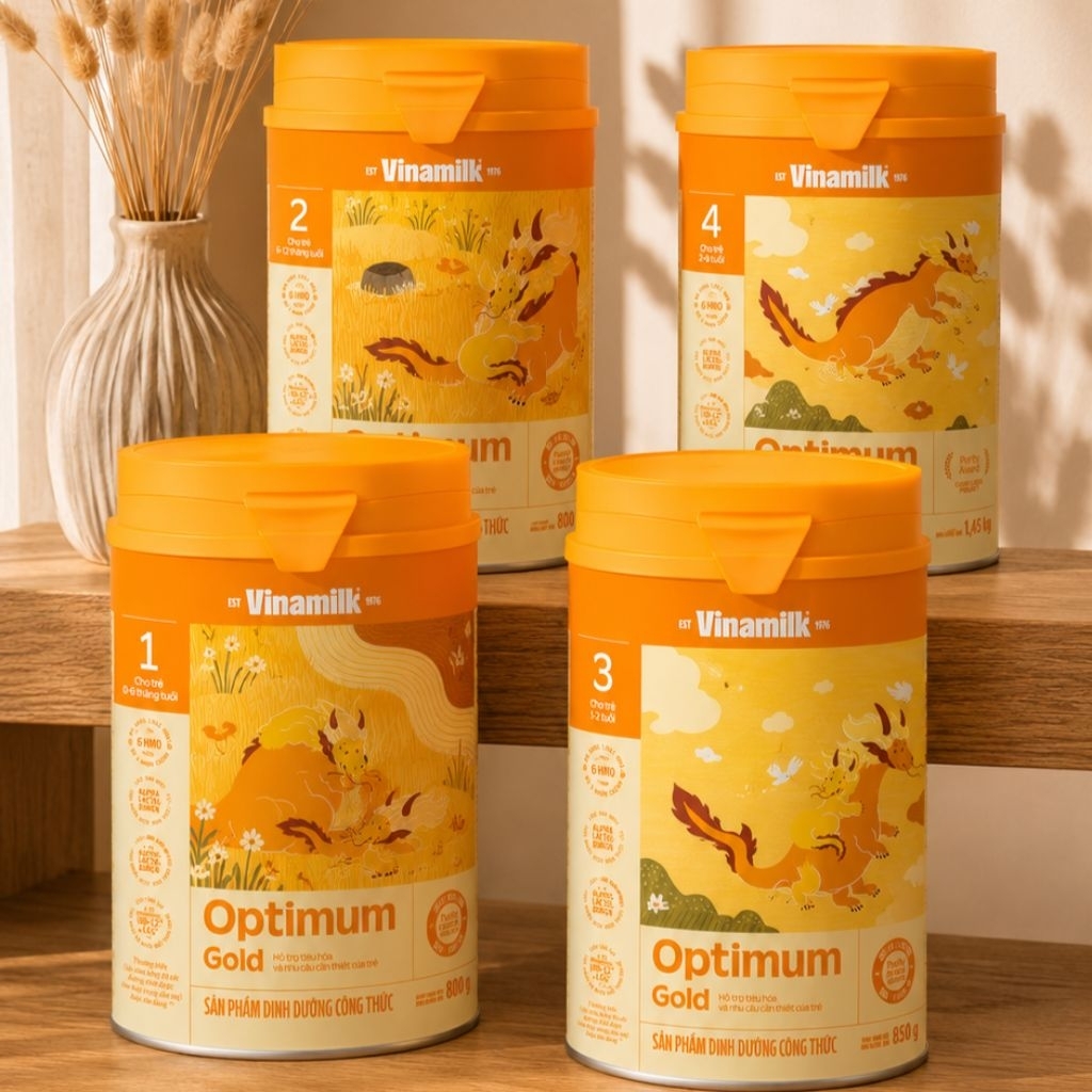 Sữa bột OPTIMUM GOLD 2 [6-12 tháng] | Lon 400g, 800g - Dành cho bé tiêu hóa nhạy cảm, dễ táo bón