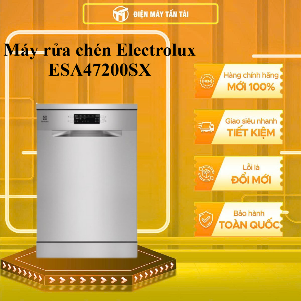 (HCM) - ESA47200SX - Máy rửa chén độc lập Electrolux 13 BỘ ESA47200SX