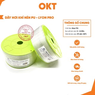 Cuộn Dây Hơi Khí Nén PU - LYON PRO. Đủ Kích Thước Từ Ø4 → Ø16mm
