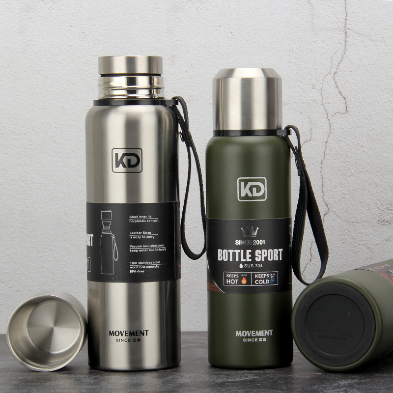 (Tặng túi vải) Bình giữ nhiệt KD-852 nóng lạnh inox 304 dung tích 520ml, 750ml, 1000ml-1500ml nắp cố