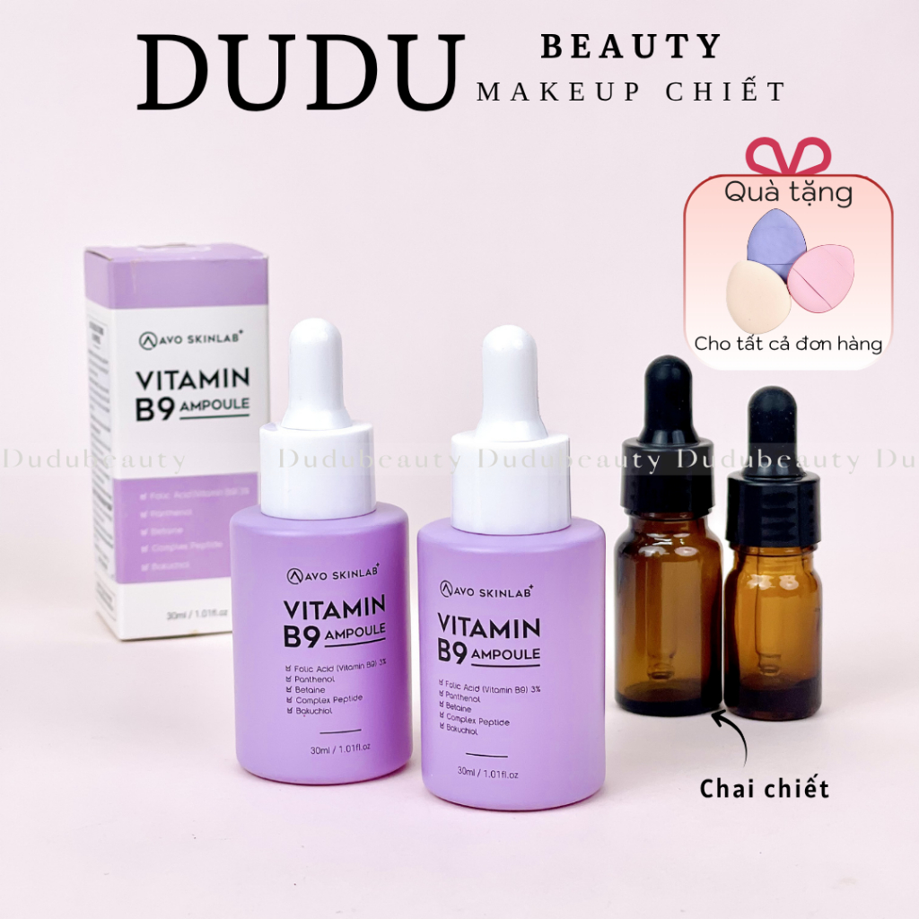 Tinh Chất Phục Hồi AVO SKINLAB Vitamin B9 Ampoule 30ml (Nhập Khẩu)