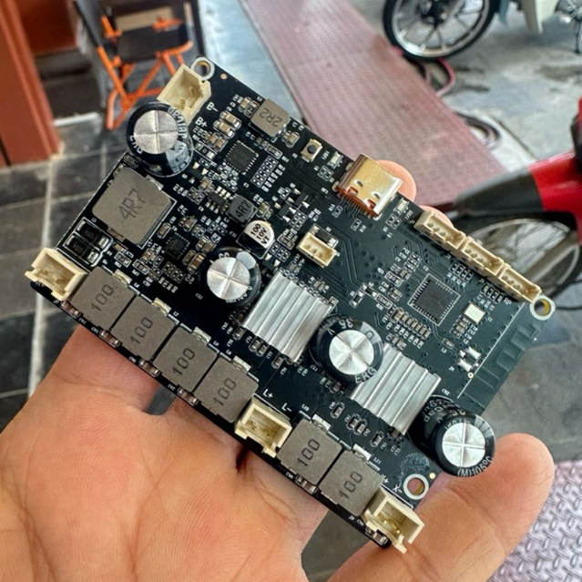 Mạch 2.1 mini LF04s bluetooth DSP 45W Sub + 25W x2 Stereo
