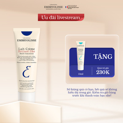 [Livestream X EMB] Kem Dưỡng Embryolisse Hỗ Trợ Cải Thiện Lão Hóa Da Lait Crème Retinol Like 75ml